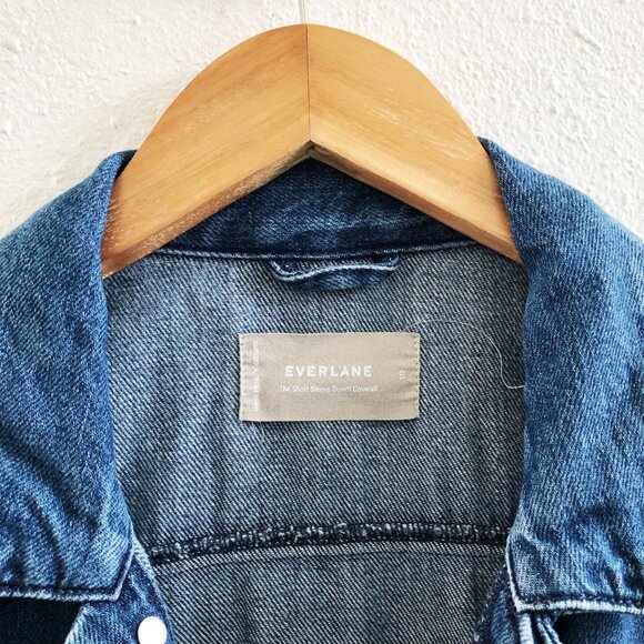 EVERLANE The Supersoft Jean Coverall Size 10 - Picture 8 of 9